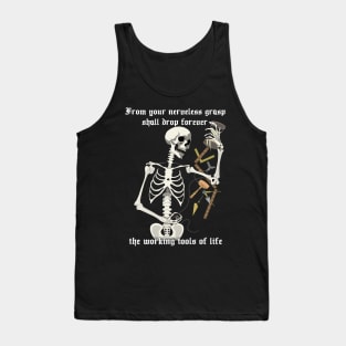 Masonic Working Tools Skeleton Tank Top